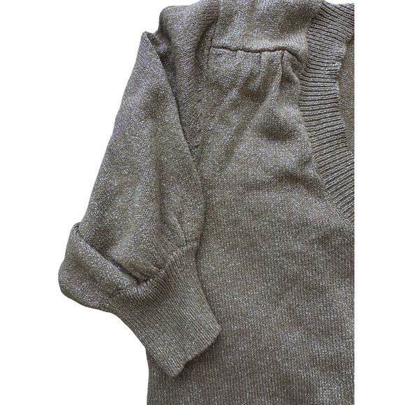 Copied - Joie Womens M iridescent sparkly sweater stretch feminine Light Spring - Picture 5 of 16